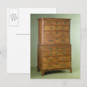Koningin Anne walnut tallboy, begin 18e eeuw Briefkaart (Voorkant / Achterkant)