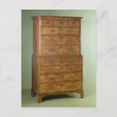Koningin Anne walnut tallboy, begin 18e eeuw Briefkaart (Voorkant)