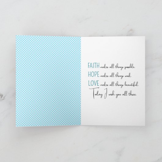 Koningin Anne's kant boeket denken aan u Kaart (Binnen)