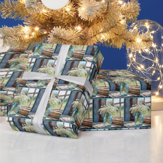 Koningin Anne's Kant in Mason Jar Cadeaupapier (Feestdagen)