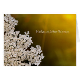 Koningin Anne's kant op zonlicht bruiloft bedankt