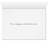 Koningin Anne's kant op zonlicht bruiloft bedankt (Binnen Horizontaal (Onder))