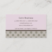 Koningin Anne's Lace Baby Pink Visitekaartje (Achterkant)