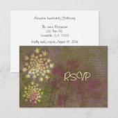 Koningin Anne's Lace Reception RSVP Kaart (Voorkant / Achterkant)