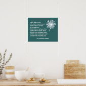 Koningin Anne's Lace St. Francis Assissi Prayer Poster (Keuken)