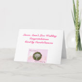 Koningin Anne's Lace Wedding Gefeliciteerd Kaart (Achterkant)