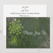 Koningin Anne's Lace Wedding Invitation Kaart (Voorkant / Achterkant)