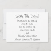 Koningin Anne's Lace Wedding Save the Date (Achterkant)