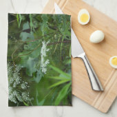 Koningin Anne's Lace Wildflower in de zomer Theedoek (Quarter Fold)