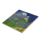 Koningin Ann's oegblauw meer Tegeltje (Zijkant)