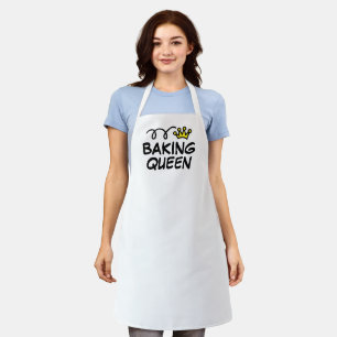 Koningin apron met een schattig prinseskroon schort