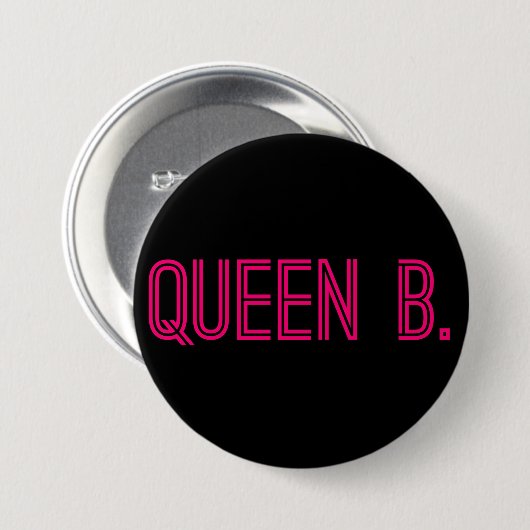 Koningin B. Button (Hot Pink) (Voorkant /achterkant)