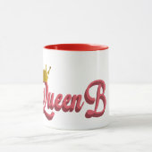 Koningin B Roze en Zwarte Mok (Midden)