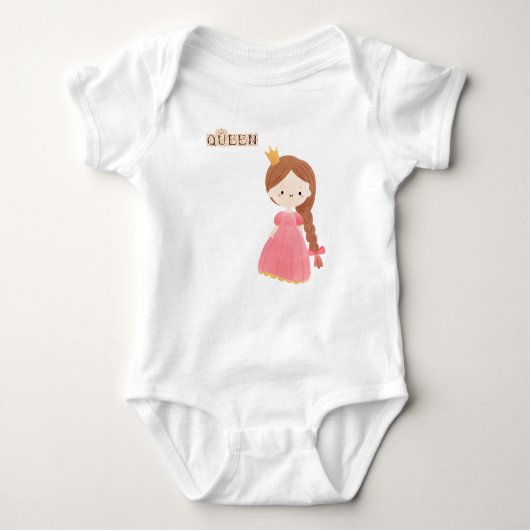Koningin baby body romper (Voorkant)