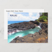 Koningin Bath, Kauai, Hawaii Briefkaart (Voorkant / Achterkant)