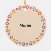 Koningin bedient niemand ornament (Achterkant)