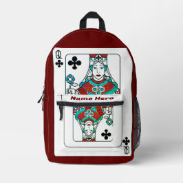 koningin bedrukte rugzak