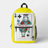 koningin bedrukte rugzak (Voorkant)