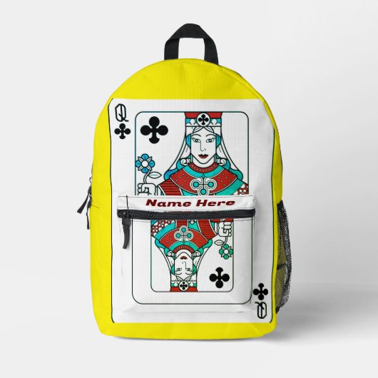koningin bedrukte rugzak (Voorkant)