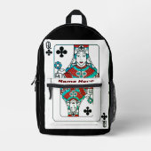 koningin bedrukte rugzak (Voorkant)