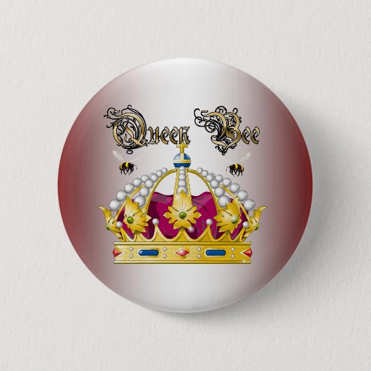 Koningin Bee #2 Ronde Button 5,7 Cm (Voorkant)