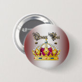 Koningin Bee #2 Ronde Button 5,7 Cm (Voorkant /achterkant)