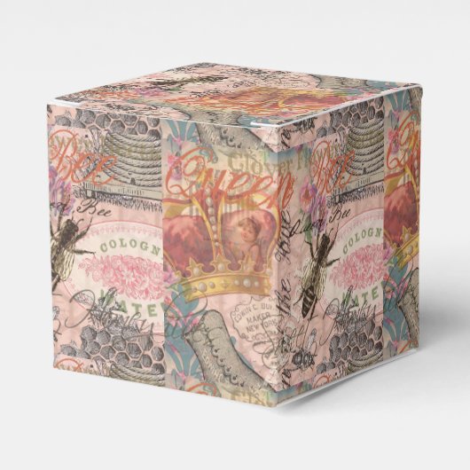 Koningin Bee  Beauful Collage Bedankdoosjes (Voorkant Zijde)