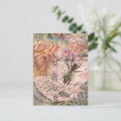 Koningin Bee Beauful Collage Briefkaart (Staand voorkant)