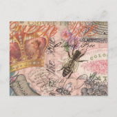 Koningin Bee  Beauful Collage Briefkaart (Voorkant)