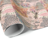 Koningin Bee  Beauful Collage Cadeaupapier (Rol Hoek)