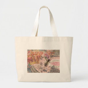 Koningin Bee  Beauful Collage Grote Tote Bag