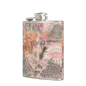 Koningin Bee  Beauful Collage Heupfles (Links)