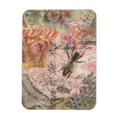 Koningin Bee  Beauful Collage Magneet (Verticaal)