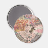 Koningin Bee  Beauful Collage Magneet (Voorkant / Achterkant)