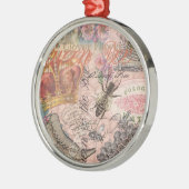 Koningin Bee  Beauful Collage Metalen Ornament (Links)