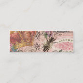 Koningin Bee  Beauful Collage Mini Visitekaartje (Achterkant)