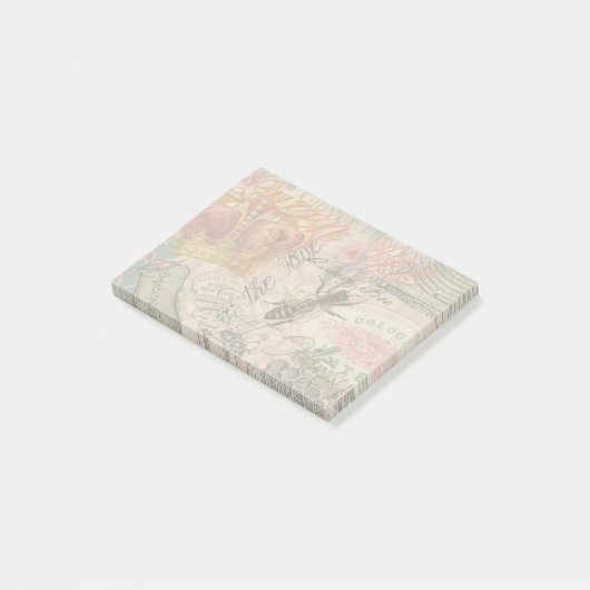 Koningin Bee  Beauful Collage Post-it® Notes (Schuin)