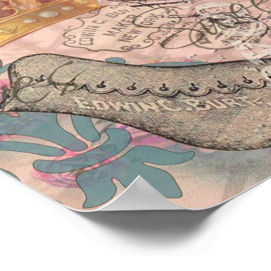 Koningin Bee  Beauful Collage Poster (Hoek)