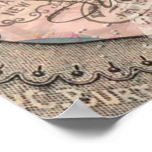 Koningin Bee  Beauful Collage Poster (Hoek)