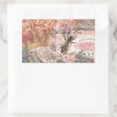 Koningin Bee  Beauful Collage Rechthoekige Sticker (Tas)