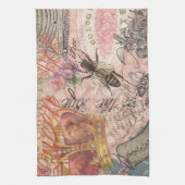 Koningin Bee  Beauful Collage Theedoek (Verticaal)