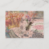 Koningin Bee  Beauful Collage Visitekaartje (Achterkant)