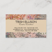 Koningin Bee  Beauful Collage Visitekaartje (Achterkant)