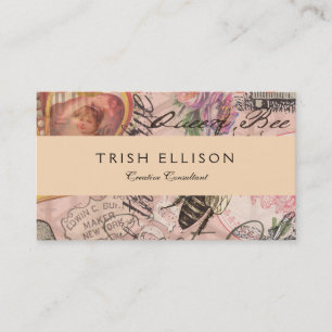 Koningin Bee  Beauful Collage Visitekaartje