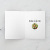 Koningin Bee - Birthday Kaart (Binnen)