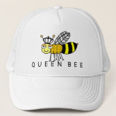 Koningin Bee Black Crown Trucker Pet (Voorkant)