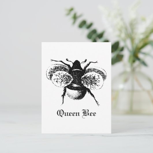  koningin Bee Briefkaart (Staand voorkant)