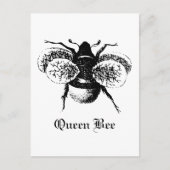  koningin Bee Briefkaart (Voorkant)
