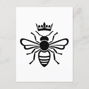 Koningin Bee Crown Briefkaart