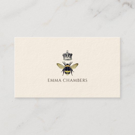 Koningin Bee Crown Calling Contactkaartje (Voorkant)